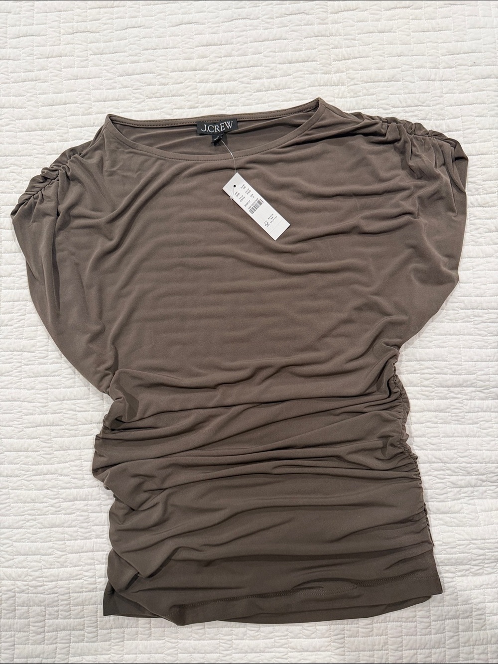 J. Crew Ruched Top In Matte Jersey - Picture 3 of 4